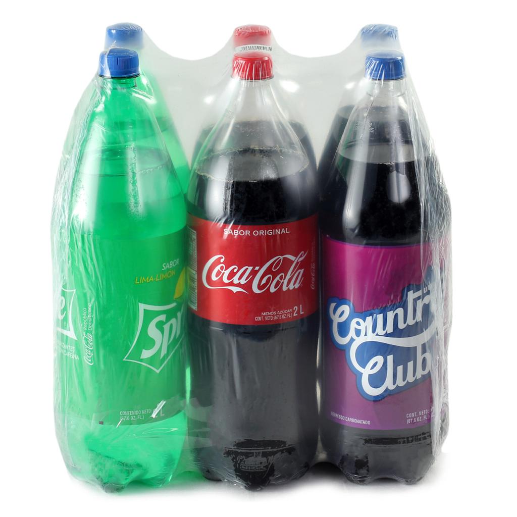 Cola Cola, Sprite Refrescos Surtidos 6 Unidades / 2 L / 67.6 oz