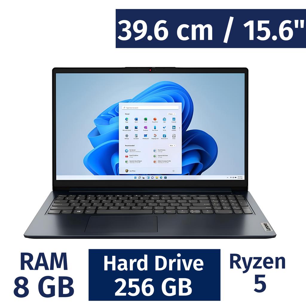 Lenovo 39.6 cm / 15.6" Pulgadas Laptop AMD Ryzen 5 8 Gigabytes / 256 Gigabytes 82VG00MYUS