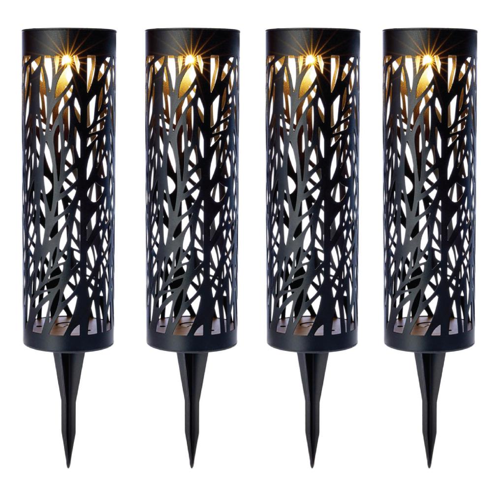 Bell + Howell LED Bollard Lights for Pathways and Gardens 4 Units