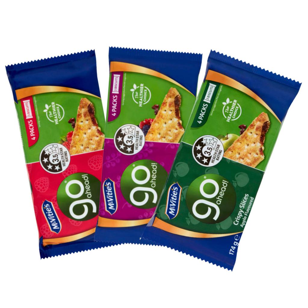 McVitie's Go Ahead Assortment of Crunchy Cookies with Fruity Filling 3 Units / 174 g / 6 oz