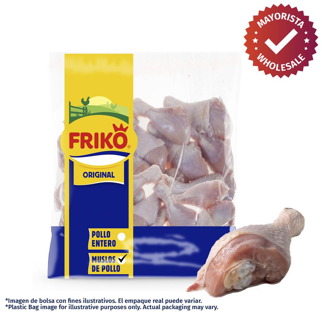 Friko Muslos de Pollo Frescos con Piel Bolsa x Kg