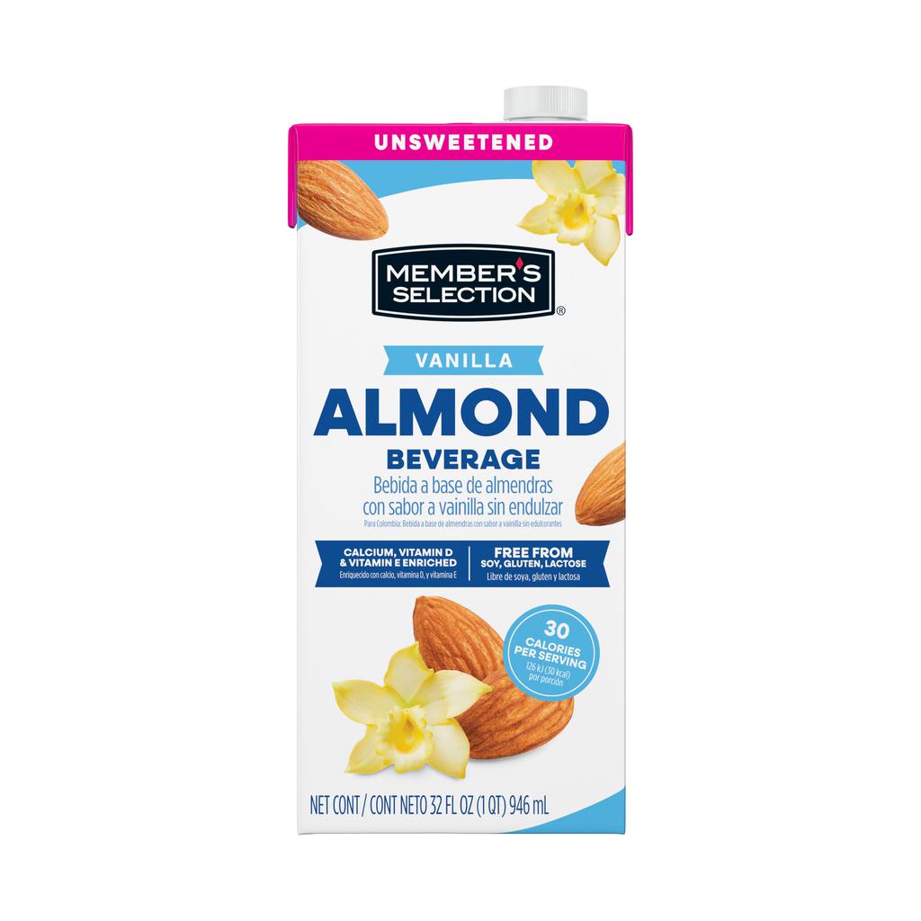 Bebida a Base de Almendras Sabor Vainilla sin Dulce – Members – 946ML
