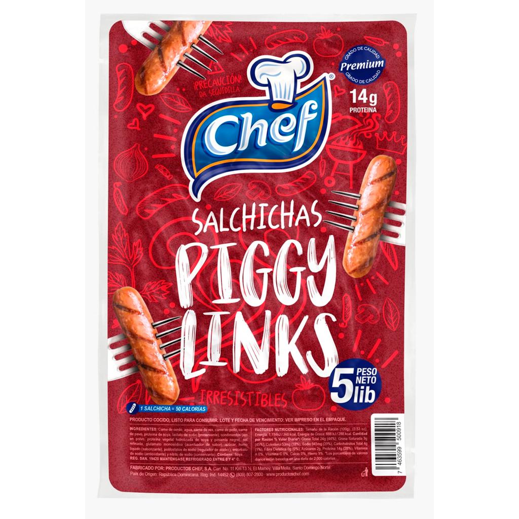 Chef Salchichas Piggy Links5 LB