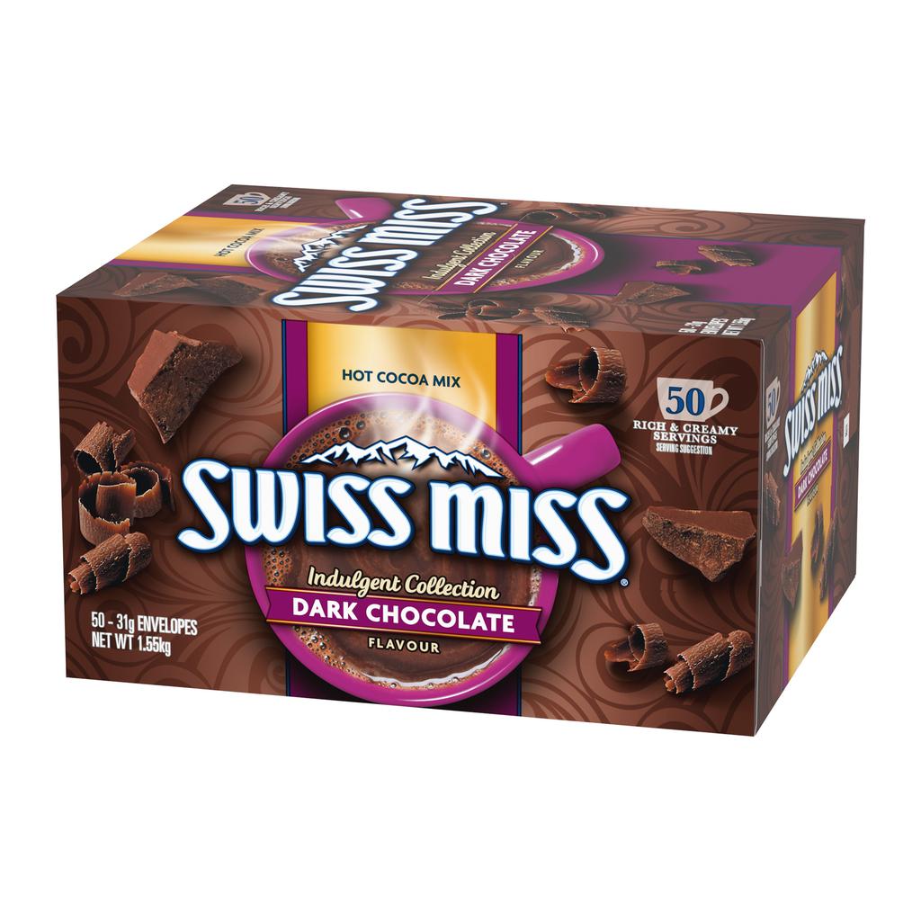 Swiss Miss Dark Chocolate Flavor Cocoa Powder 50 Units 31 g / 1 oz