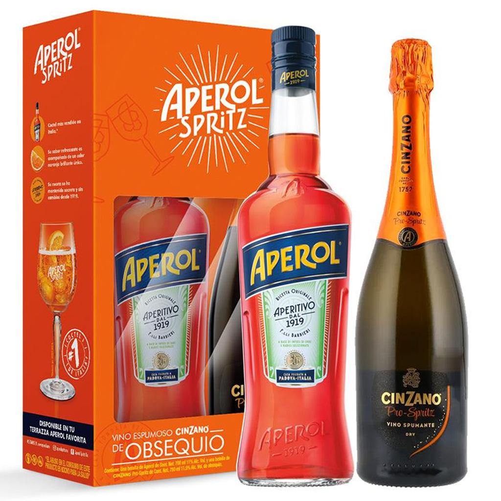 Aperol Aperitivo + Vino Espumoso Cinzano1.5 LT