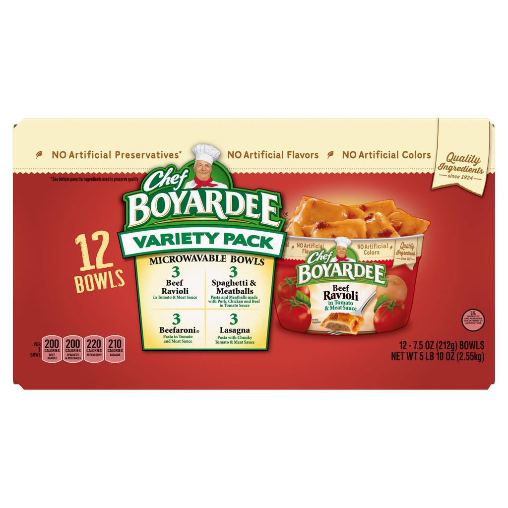 Chef Boyardee Pasta Variety 12 Units / 212 g