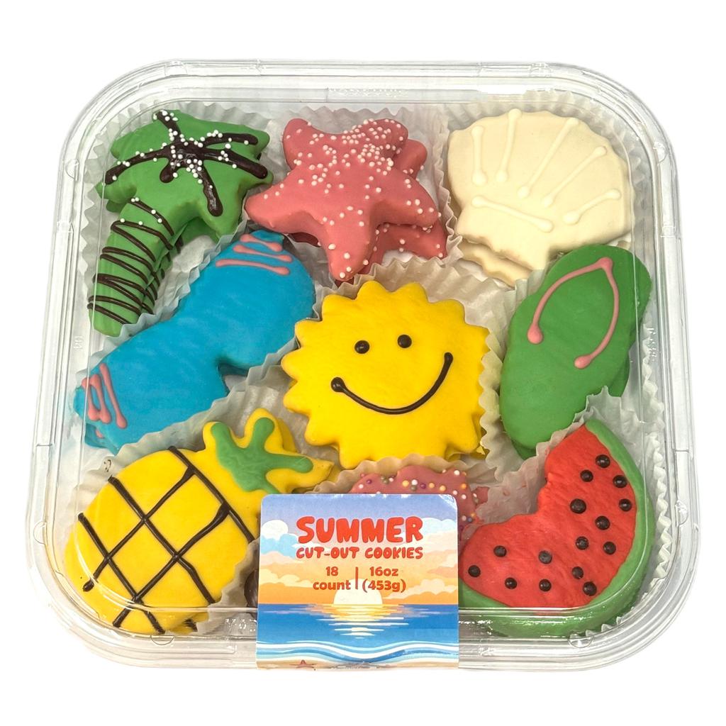Bombolo Biscotti Assorted Decorated Cookies with Colorful Icing Summer Edition
