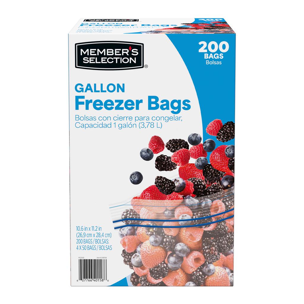 冷凍ML200 SM100 Member's Selection Freezer Zipper Bags 4 Units / 50 Bags / 27 cm x