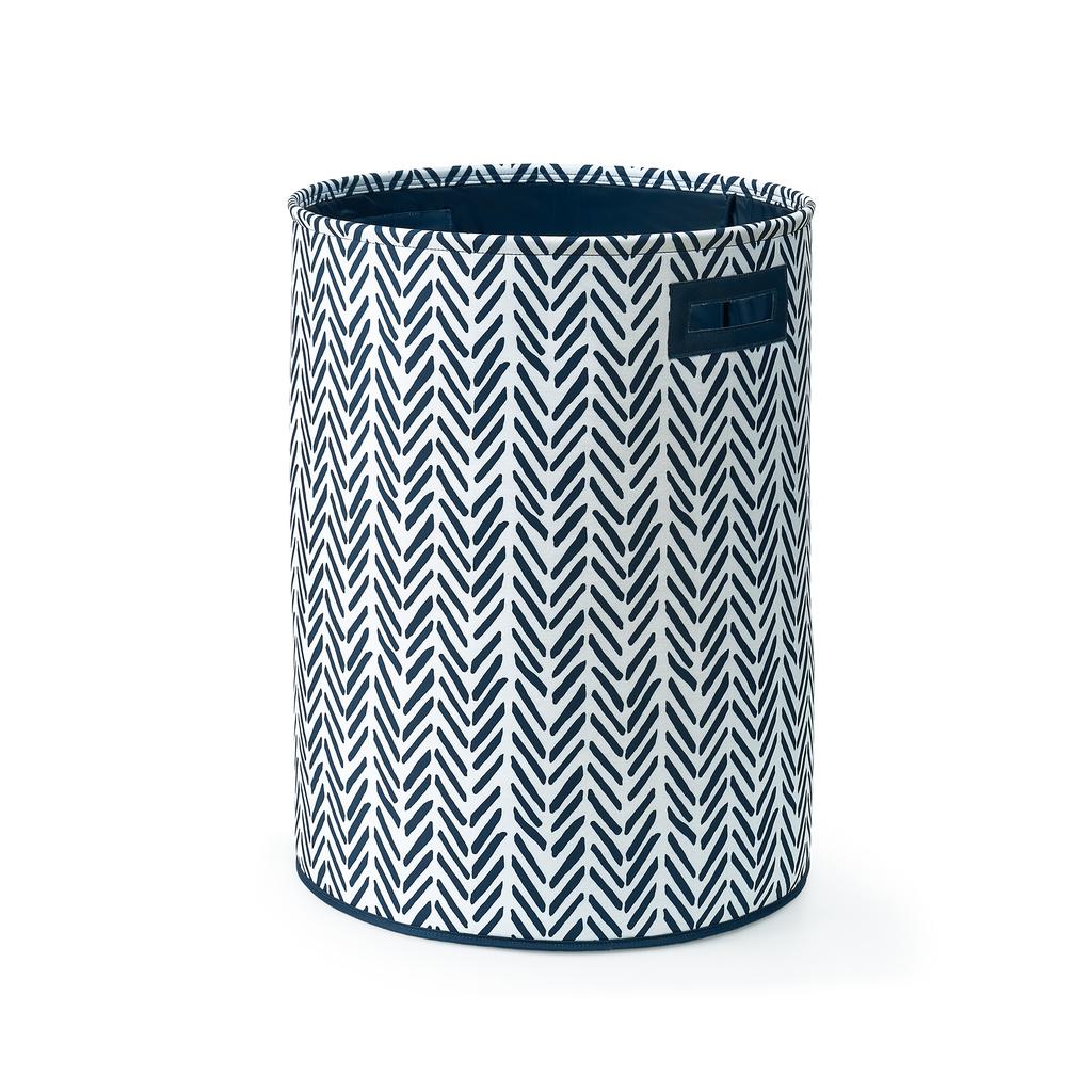 Nautica Round Fabric Basket with Handles