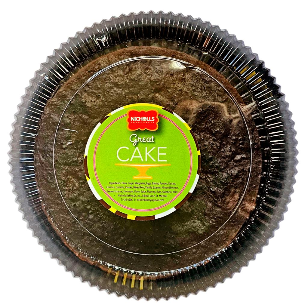 Nicholl's Bakery Traditional Great Rum Cake 8 to 12 Slices