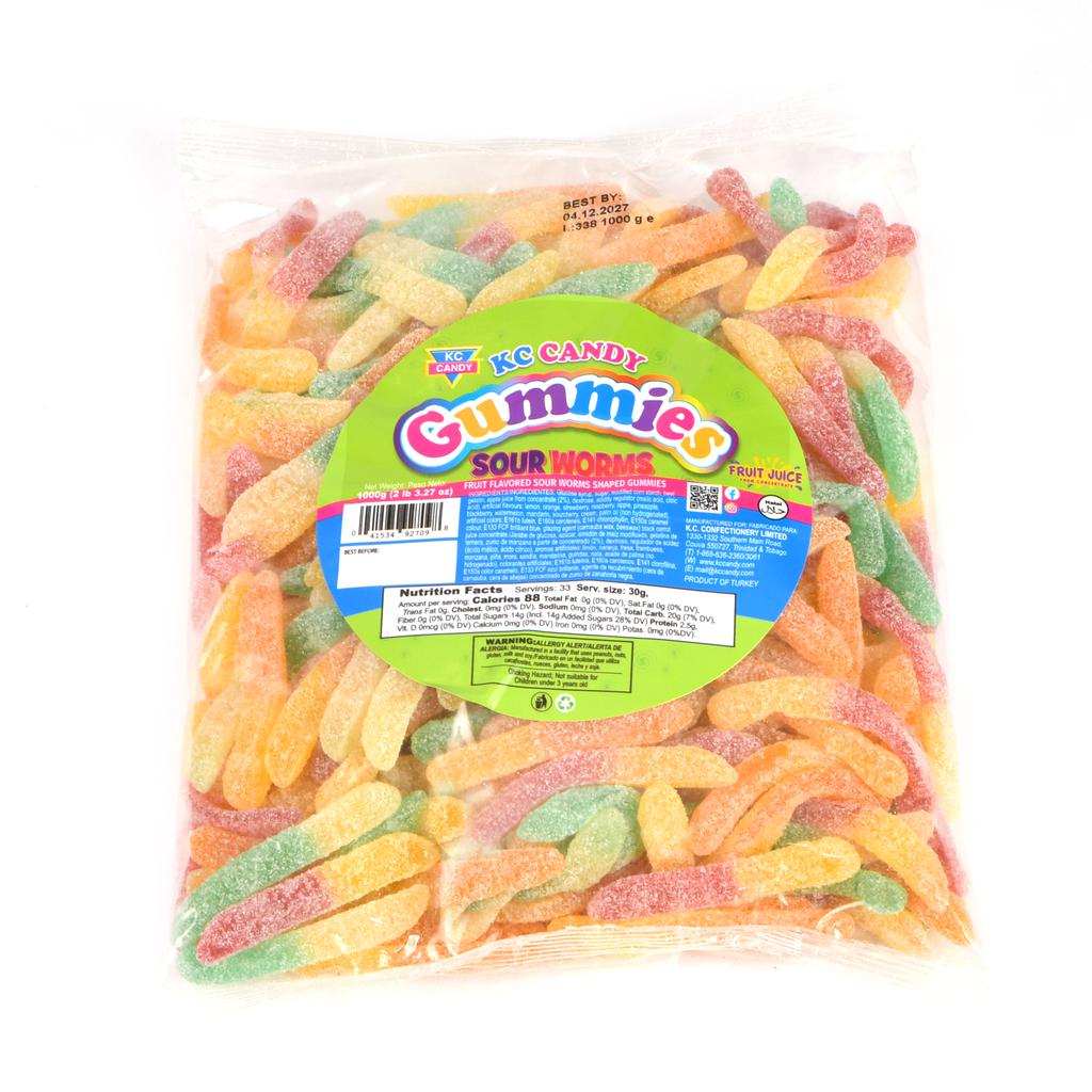 KC Candy Sour Fruit Flavor Chewy Gummies 1 kg