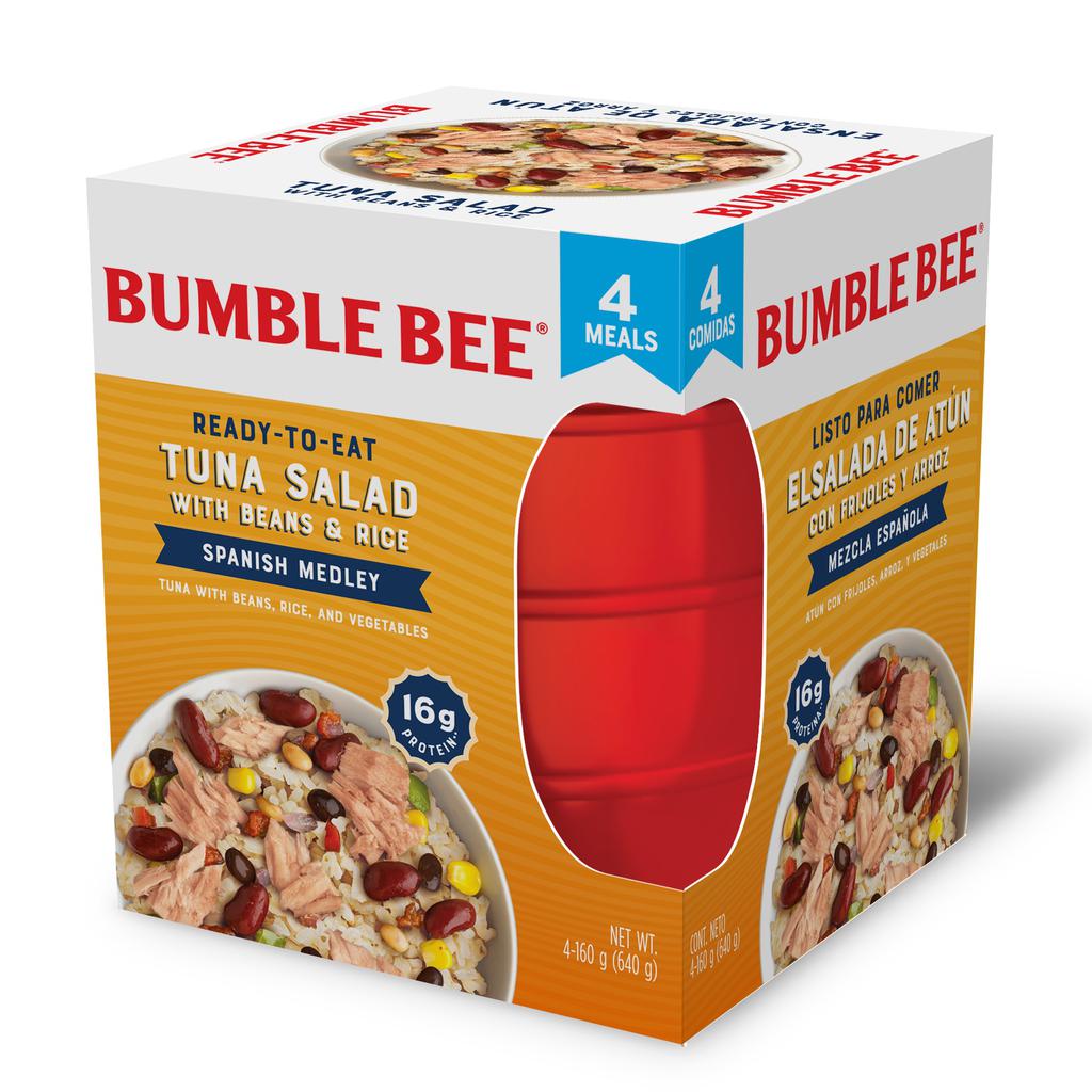Bumble Bee Tuna with Rice, Beans, and Vegetables Bowls - Spanish Medley 4 Units / 160 g / 5.64 oz
