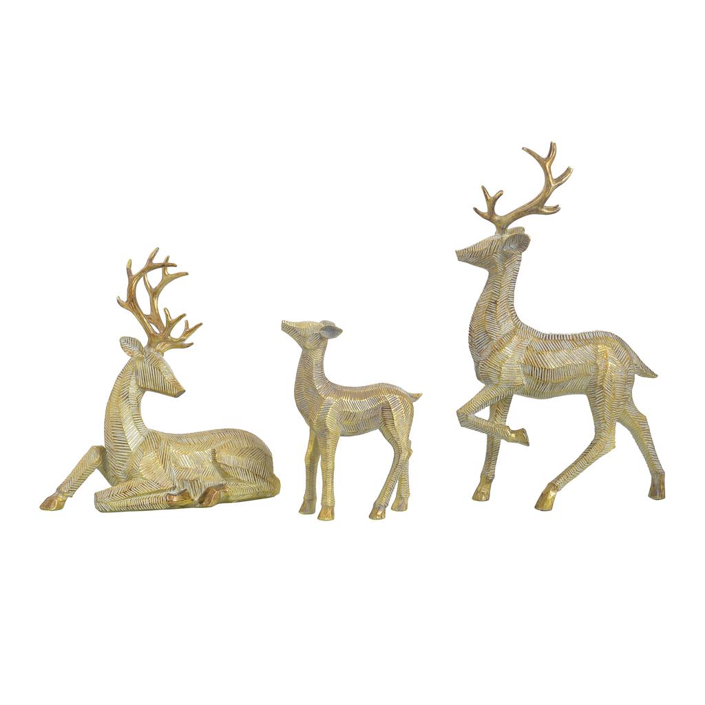 Member's Selection Christmas Reindeer Decoration Set 3 Pieces