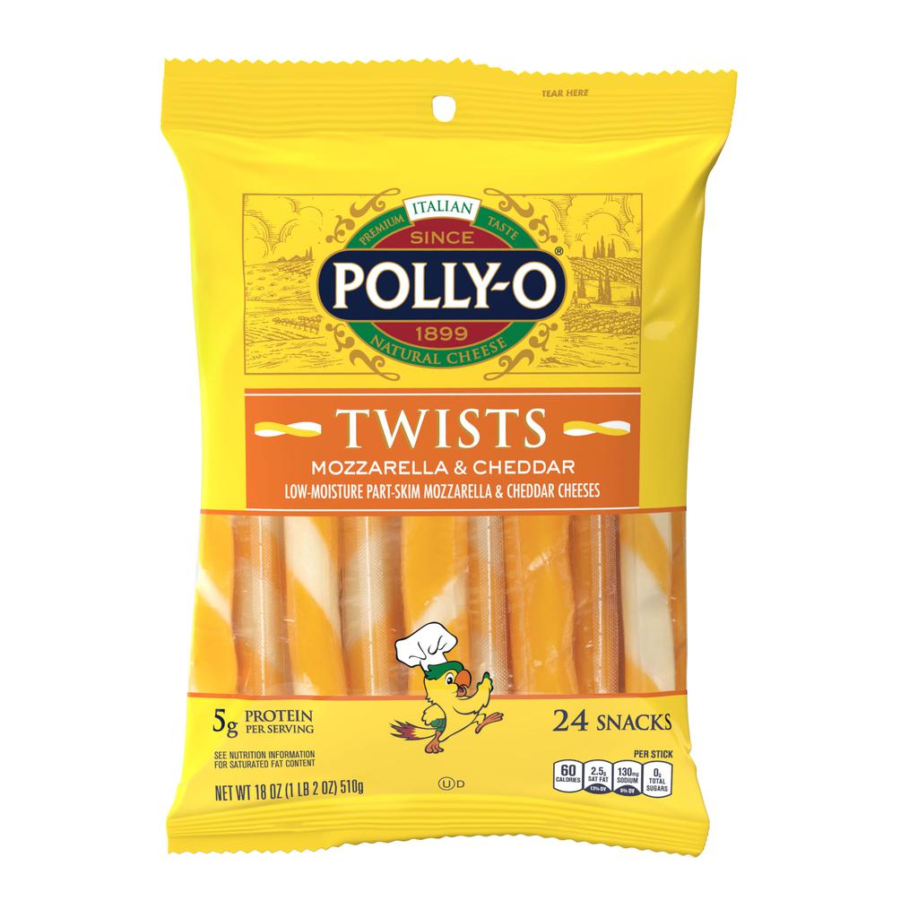 Polly-O String Cheese Mozzarella & Cheddar 24 Units