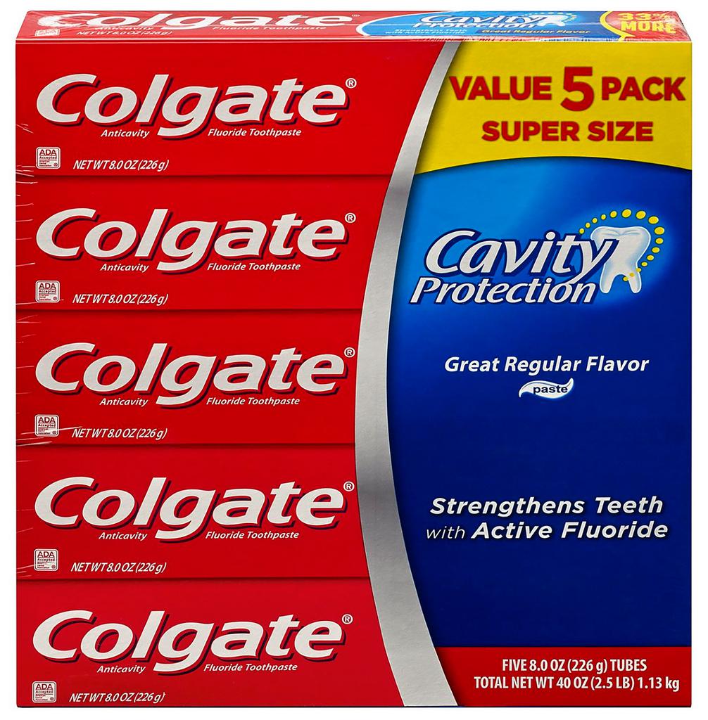Colgate Toothpaste Cavity Protection 5 Units / 226 g / 8 oz