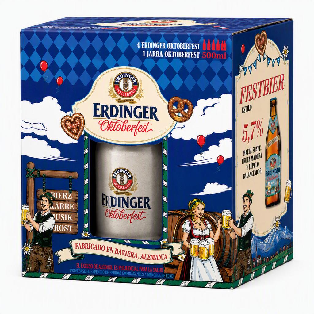 Erdinger Cerveza Oktoberfest Märzen en Botella 4 Unidades / 500 mL