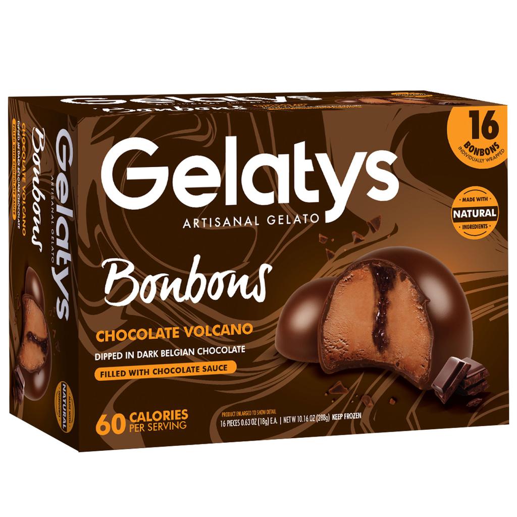 Gelatys Artisanal Dark Belgian Chocolate Bonbon Gelato 16 Units / 18 g / 0.63 oz