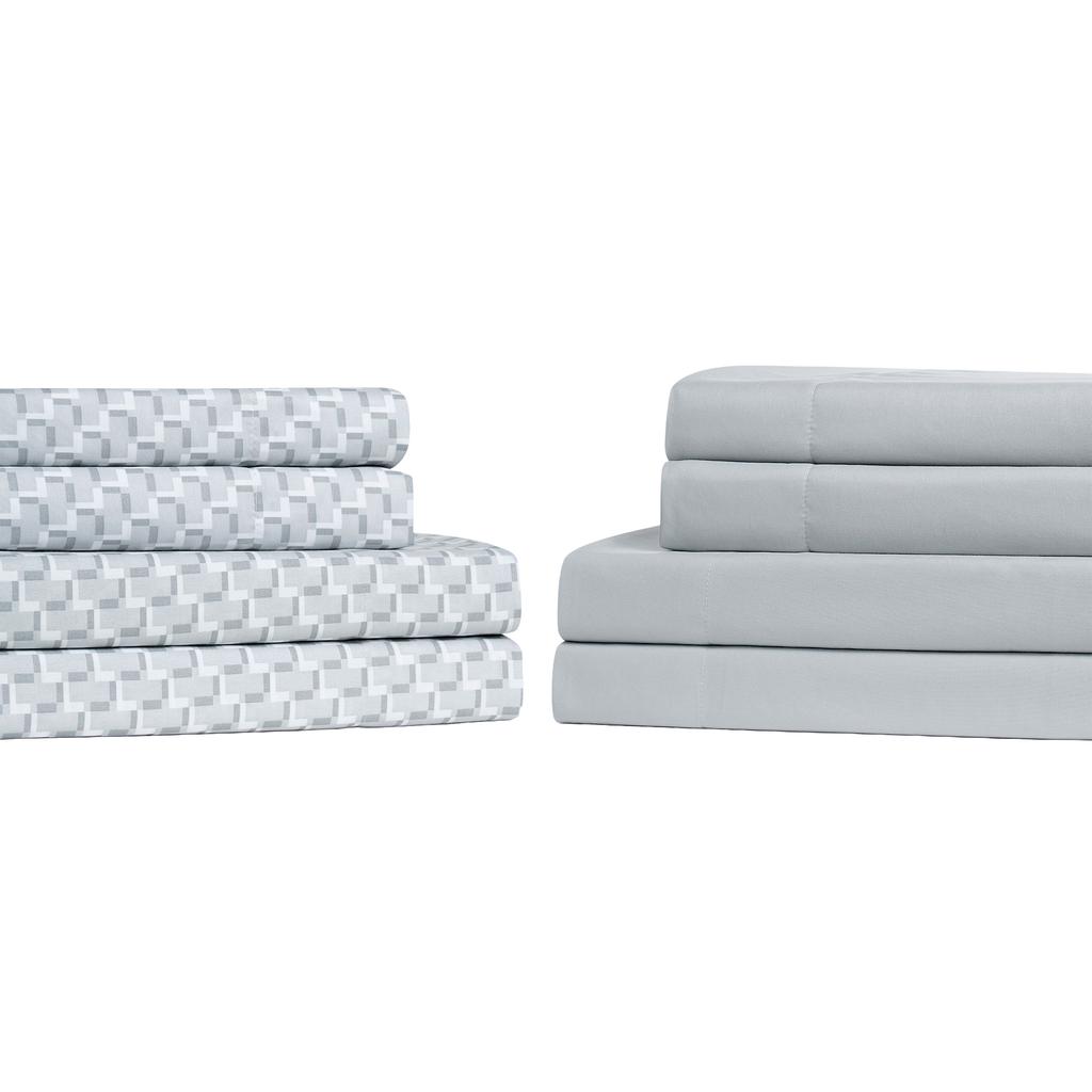 Adare Home King Sheet Set in Microfiber Fabric 8 Pieces