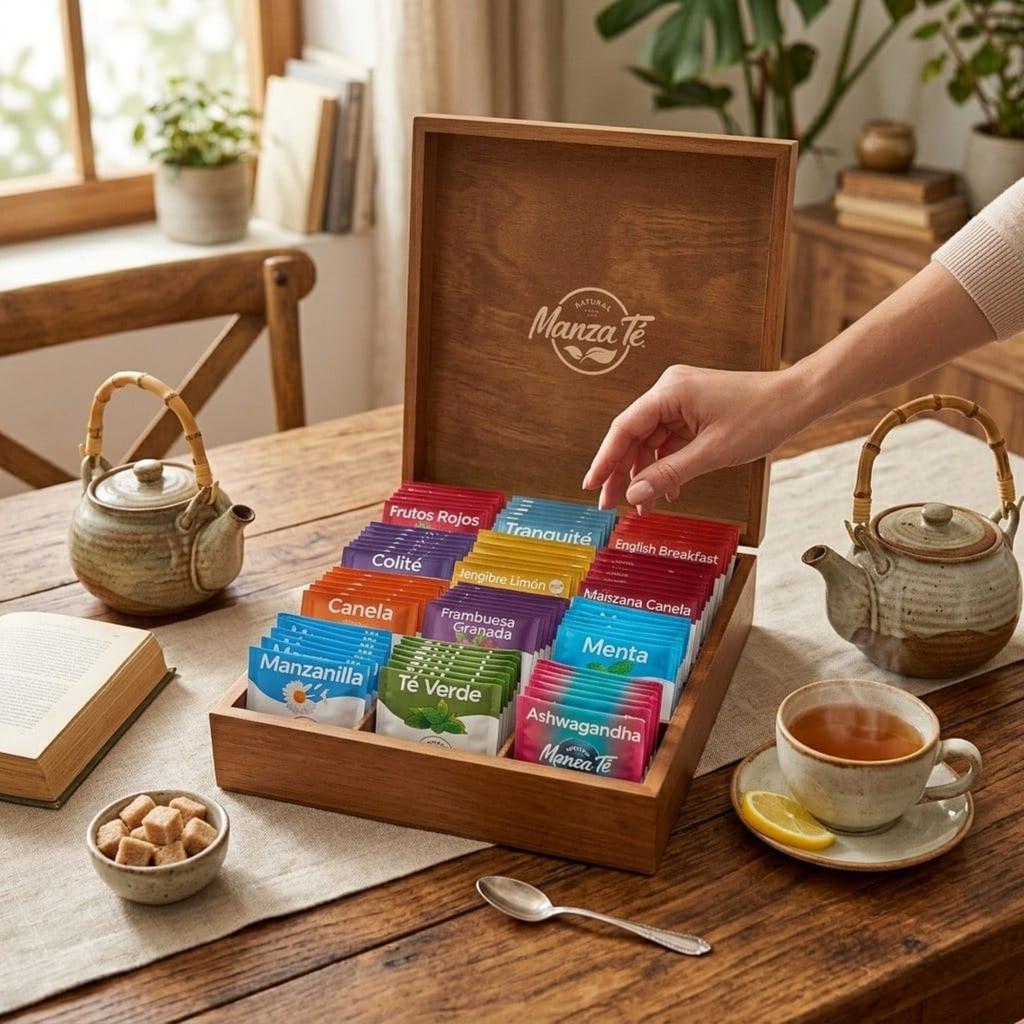 Manza Té Cofre de Infusiones 96 Unidades / 1.3 g Té | PriceSmart