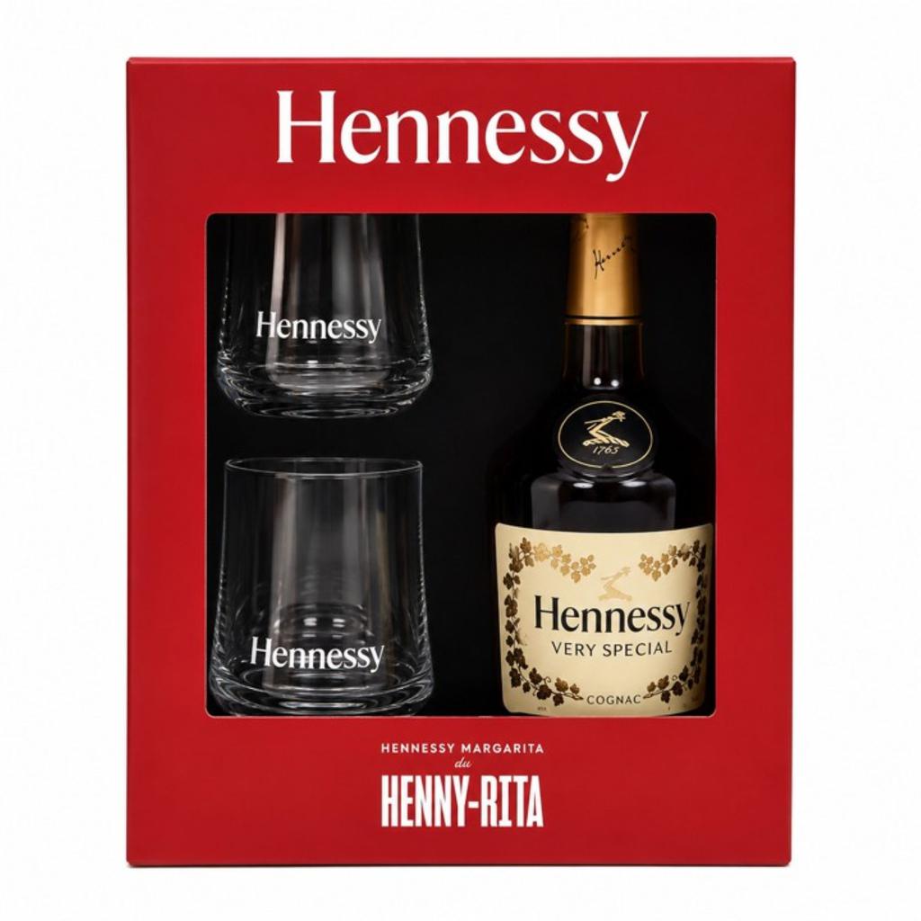 Hennessy Very Special Cognac 700 mL + 2 Glasses Cognac