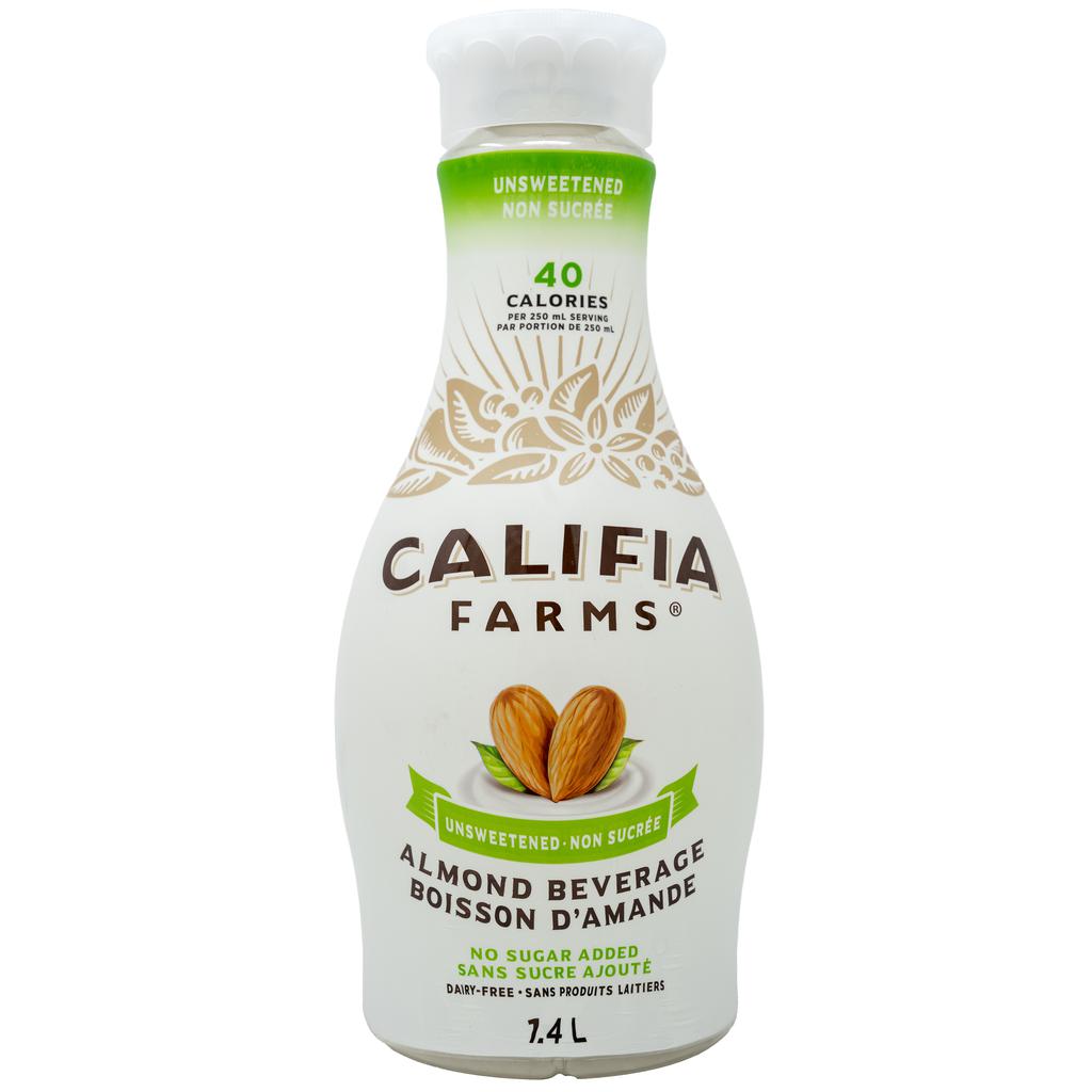Califia Farms Bebida de Almendras Sin Azúcar 1.4 L / 48 oz