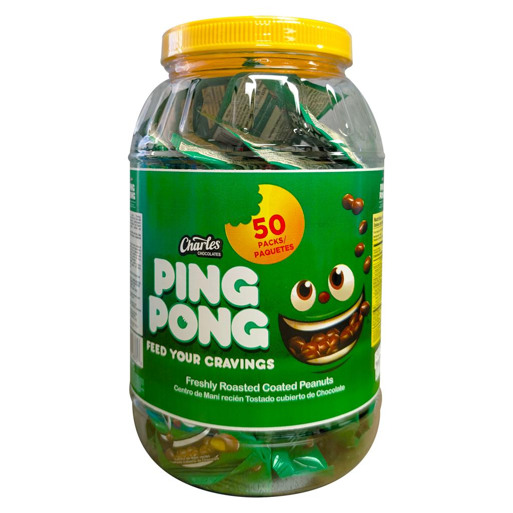 Charles Chocolates Ping Pong Chocolate-Covered Peanuts 50 Units / 100 g / 3.5 oz