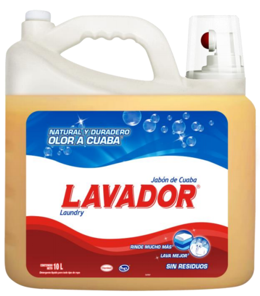 Lavador Jabón Líquido para Ropa Olor Cuaba10 LT