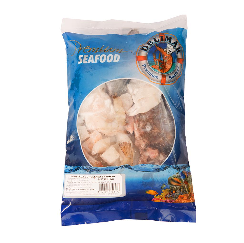 Delimar Frozen Seafod Mix , Bag,  910 g  / 2 lb