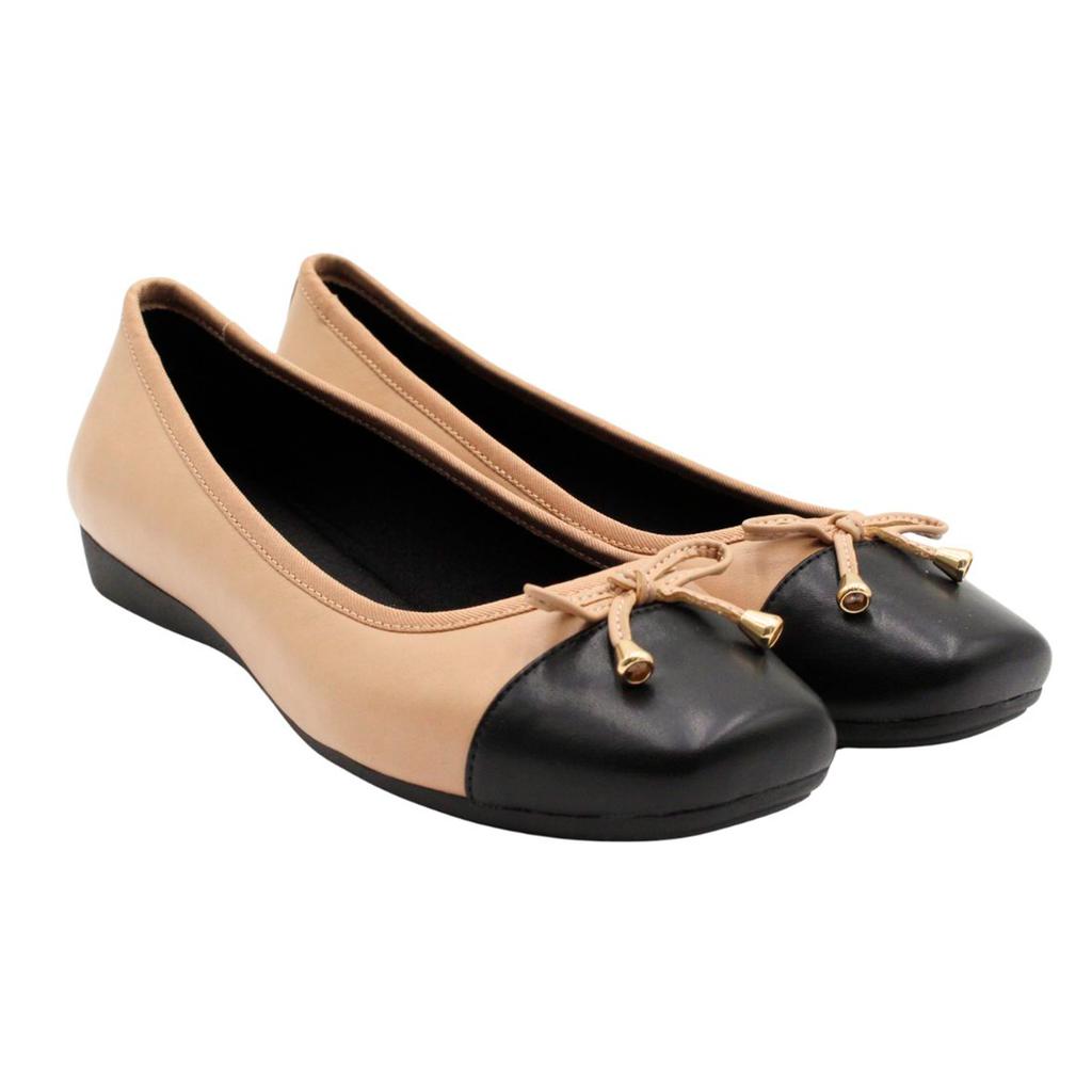 Anne Klein Women's Flat Shoes with Decorative Bow and Thermoplastic Sole