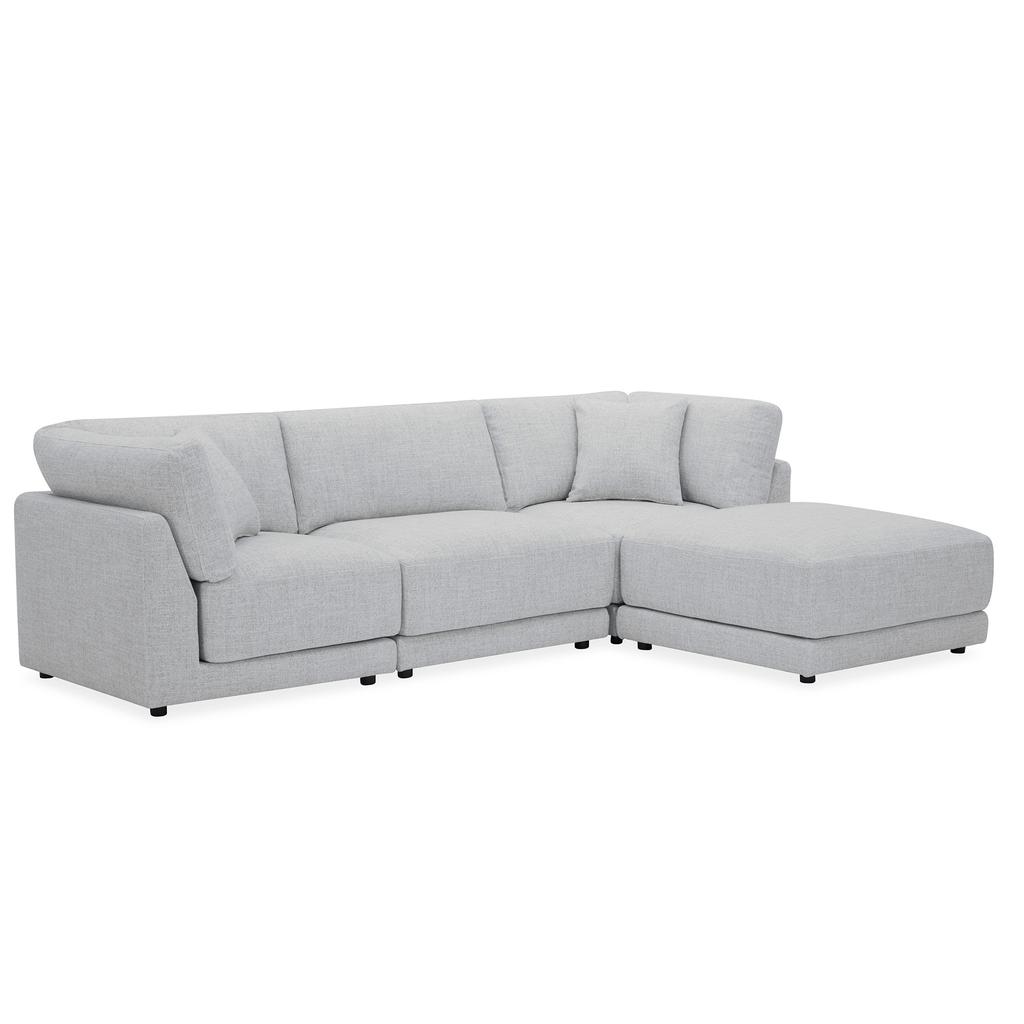 Kuka Gray Modular Design Sofa 4 Seat