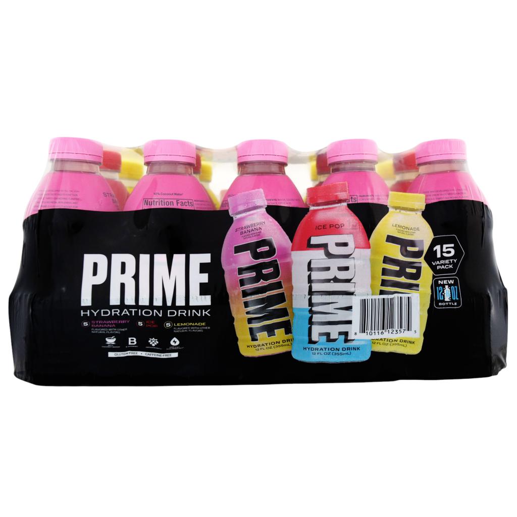 Prime Bebida Hidratante con Sabores Surtidos 15 Unidades / 355 mL / 12 oz