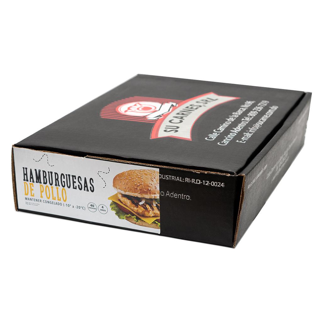 Su Carne Hamburguesa de Pollo,10 LB