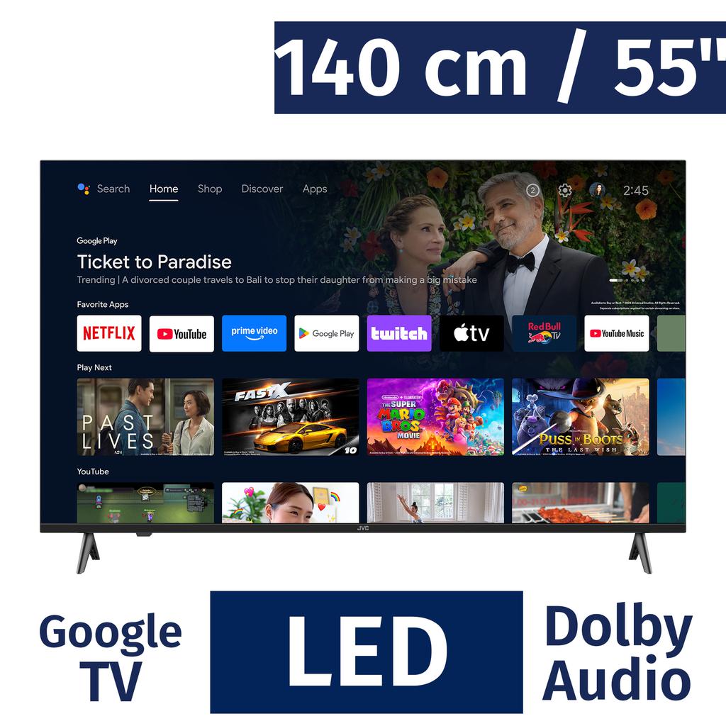 JVC 140 cm / 55" Inches Smart Google 4K UHD LED TV LT-55KD557