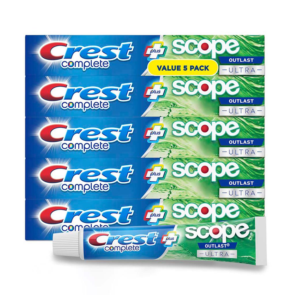 Crest Complete Crema Dental Blanqueadora Plus Scope Outlast5 UND