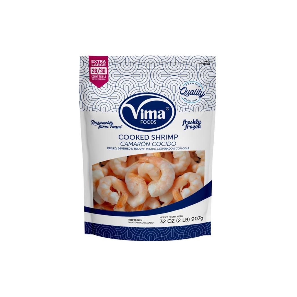 Vima Foods Camarón con Cola Cocido Congelado2 LB