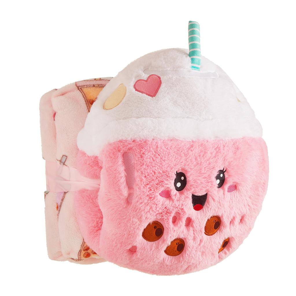 Cuddle Crew Juego de Manta y Cojín Calentador de Manos de Piel Sintética 2 Piezas