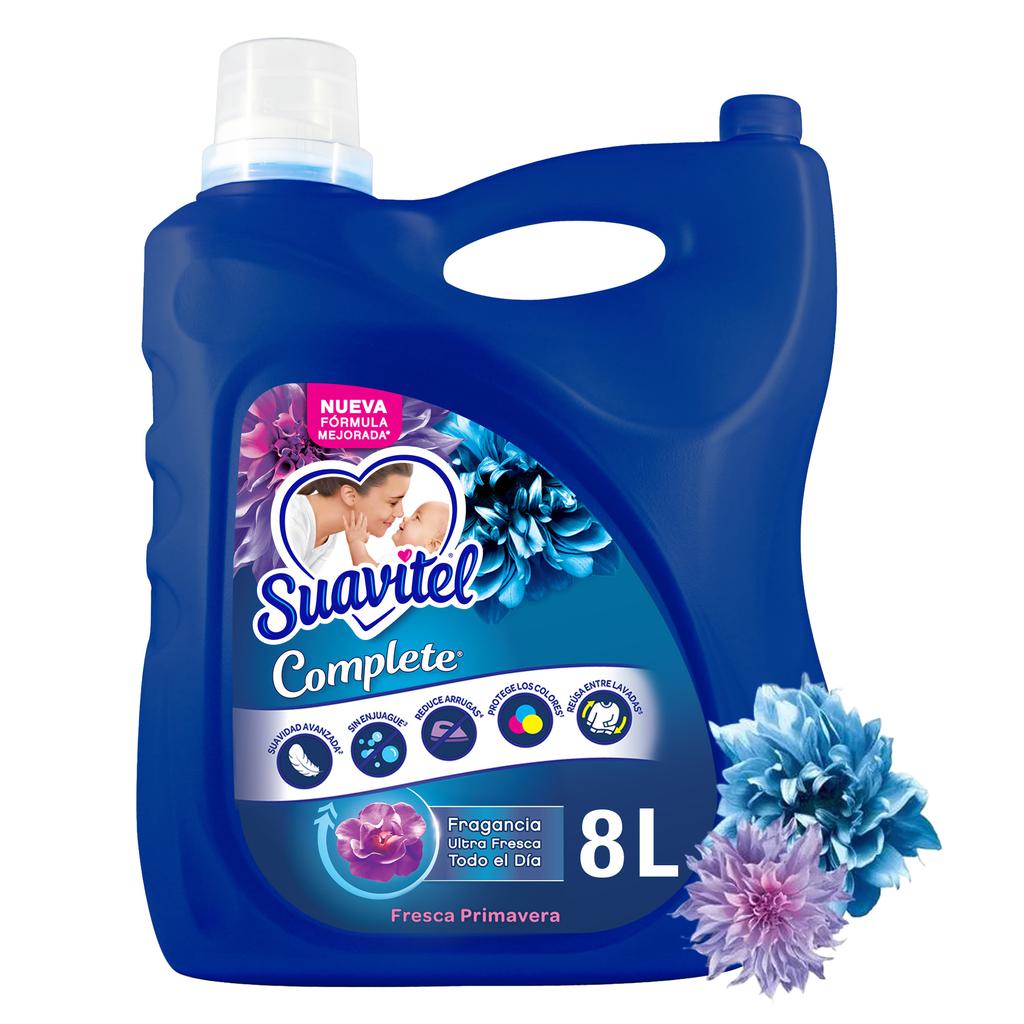 Suavitel Complete Suavizante con Aroma a Fresca Primavera 8 L