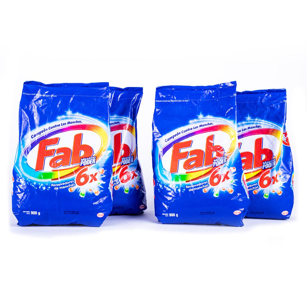 Fab Máximo Poder 6x Detergente en Polvo3.6 KG