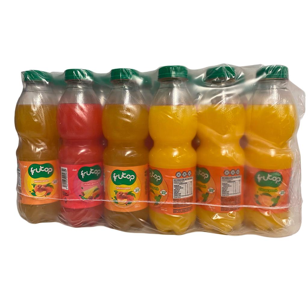 Frutop Jugo Sabor a Melocotón, Citrus Punch, Manzana Pera y Fruit Punch 36 Unidades / 300 mL