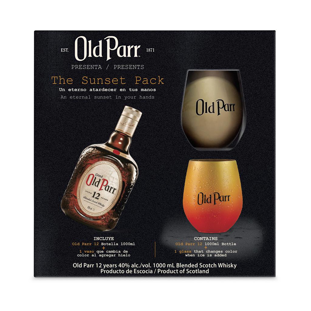 Old Parr Whisky Escoces 12 Años + Vaso1 LT