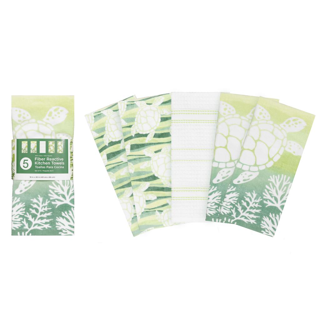 Ritz Cotton Kitchen Towel Set 5 Units / 40 cm x 66 cm / 16“ x 26”