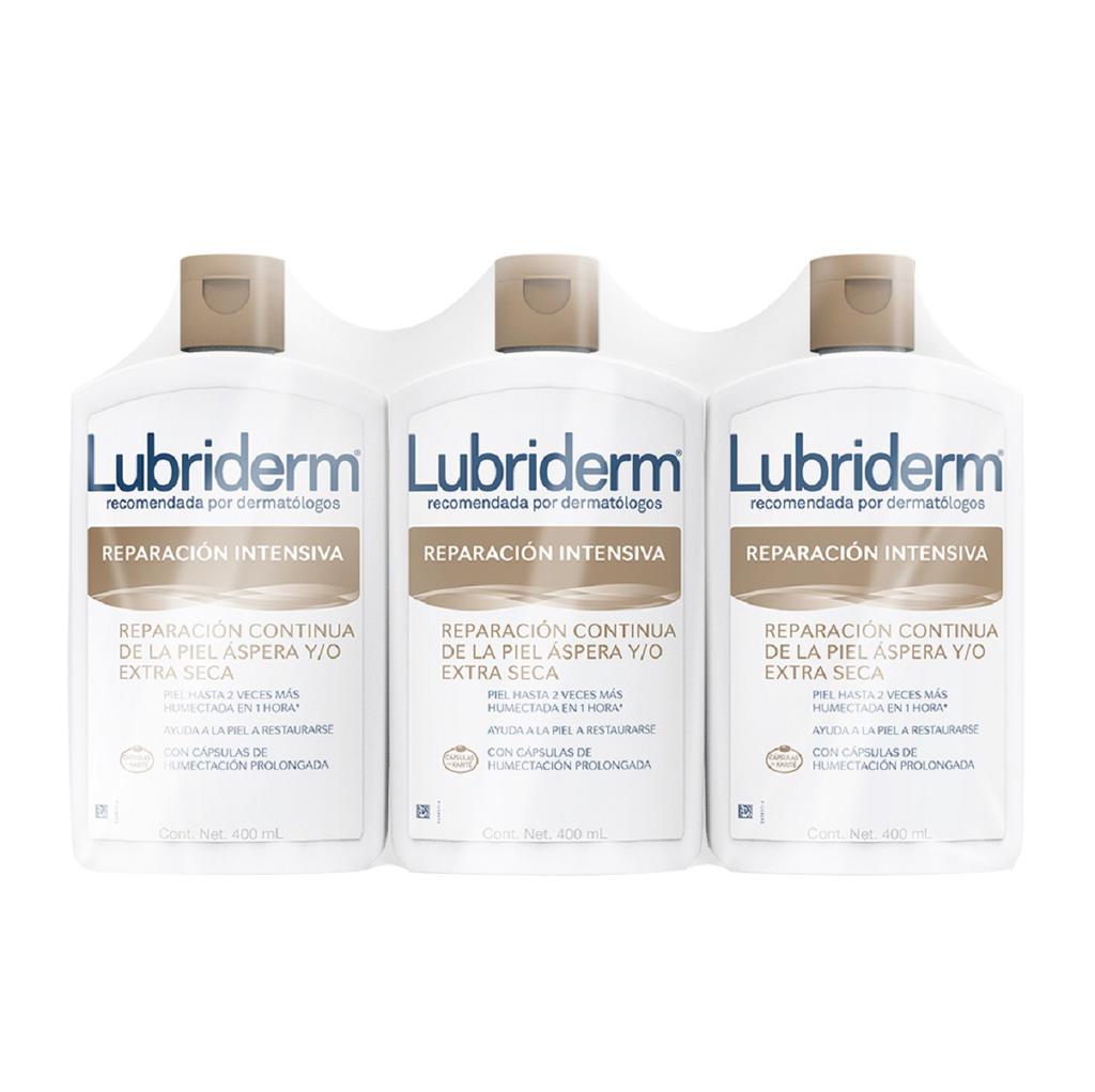 Lubridem Crema Humectante para Piel Seca 3 Unidades / 400 mL