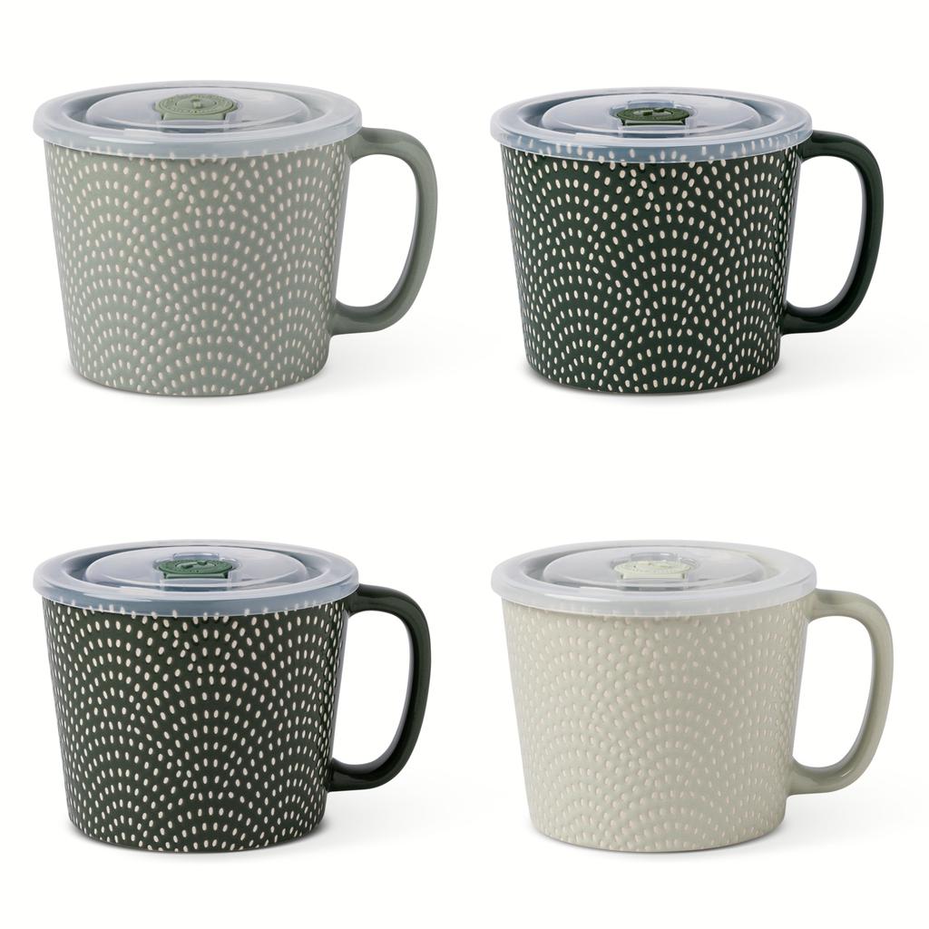 Manna Set of Mugs with Lid 4 Units
