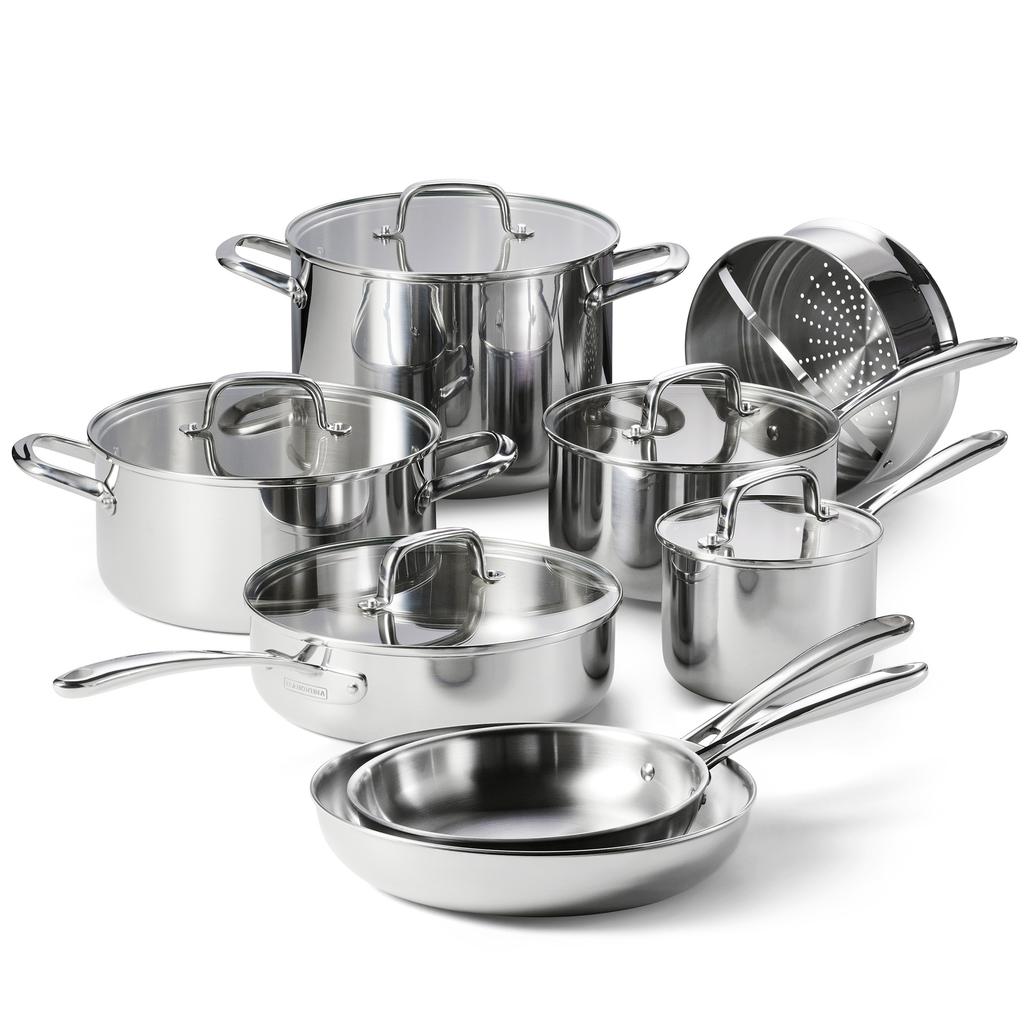Tramontina Stainless Steel Cookware Set 13 Pieces