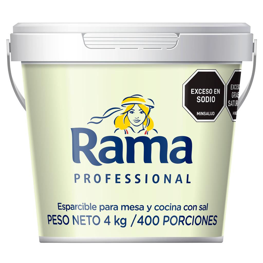 Rama Professional Margarina Esparcible para Mesa y Cocina con Sal 4 kg / 141 oz
