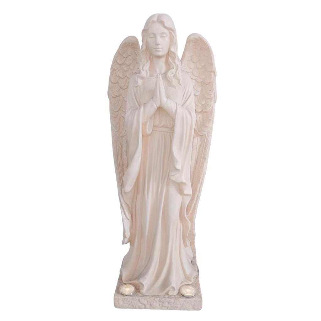 Member's Selection Estatua de Ángel Familia Sagrada con Luces LED
