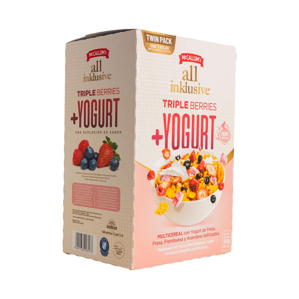 All Inklusive Cereal de Triple Berries y Yogurt de Fresa 2