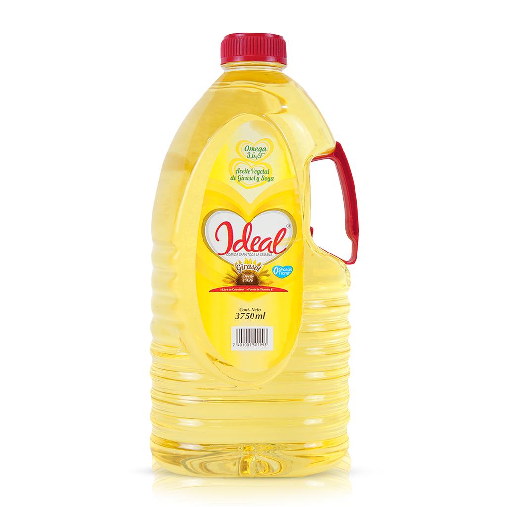 Ideal Aceite Vegetal de Girasol y Soya 3.75 L