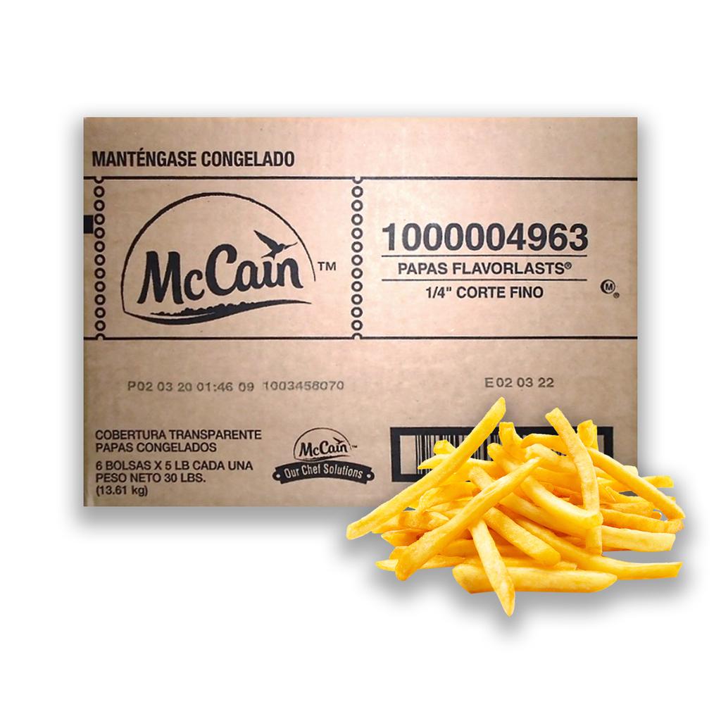 McCain Flavorlasts Papas a la Francesa de Corte Recto Caja30 LB