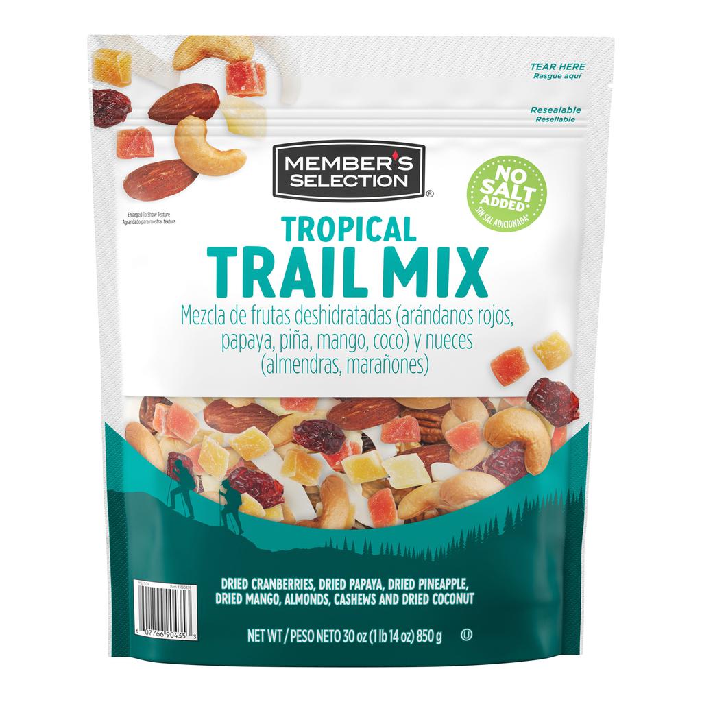 Member's Selection Tropical Trail Mix with Nuts and Dried Fruit 850 g / 30 oz